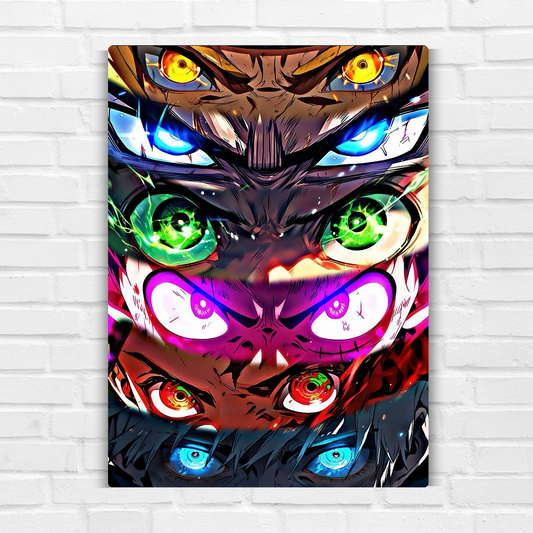 Anime Eyes Metal Poster