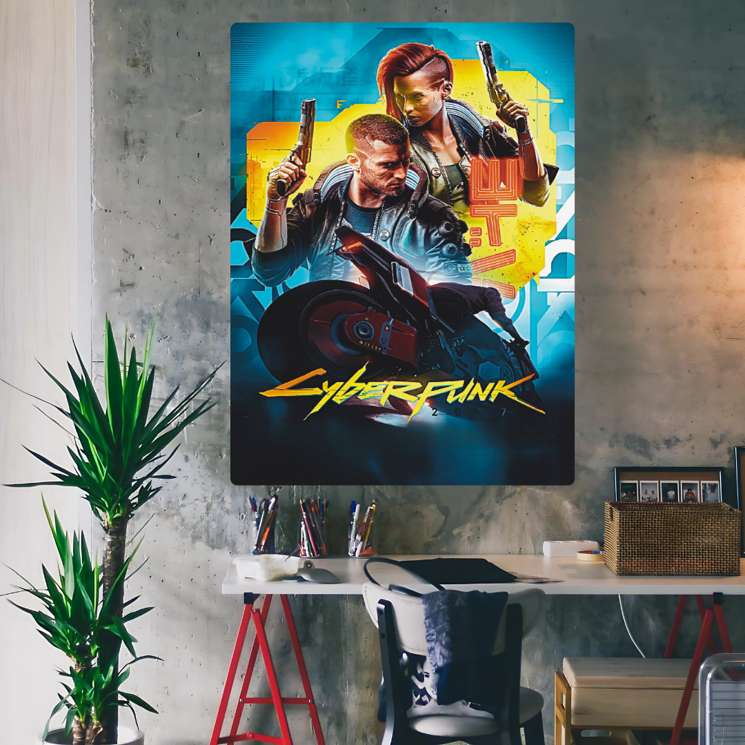 Cyber Punk Metal Poster