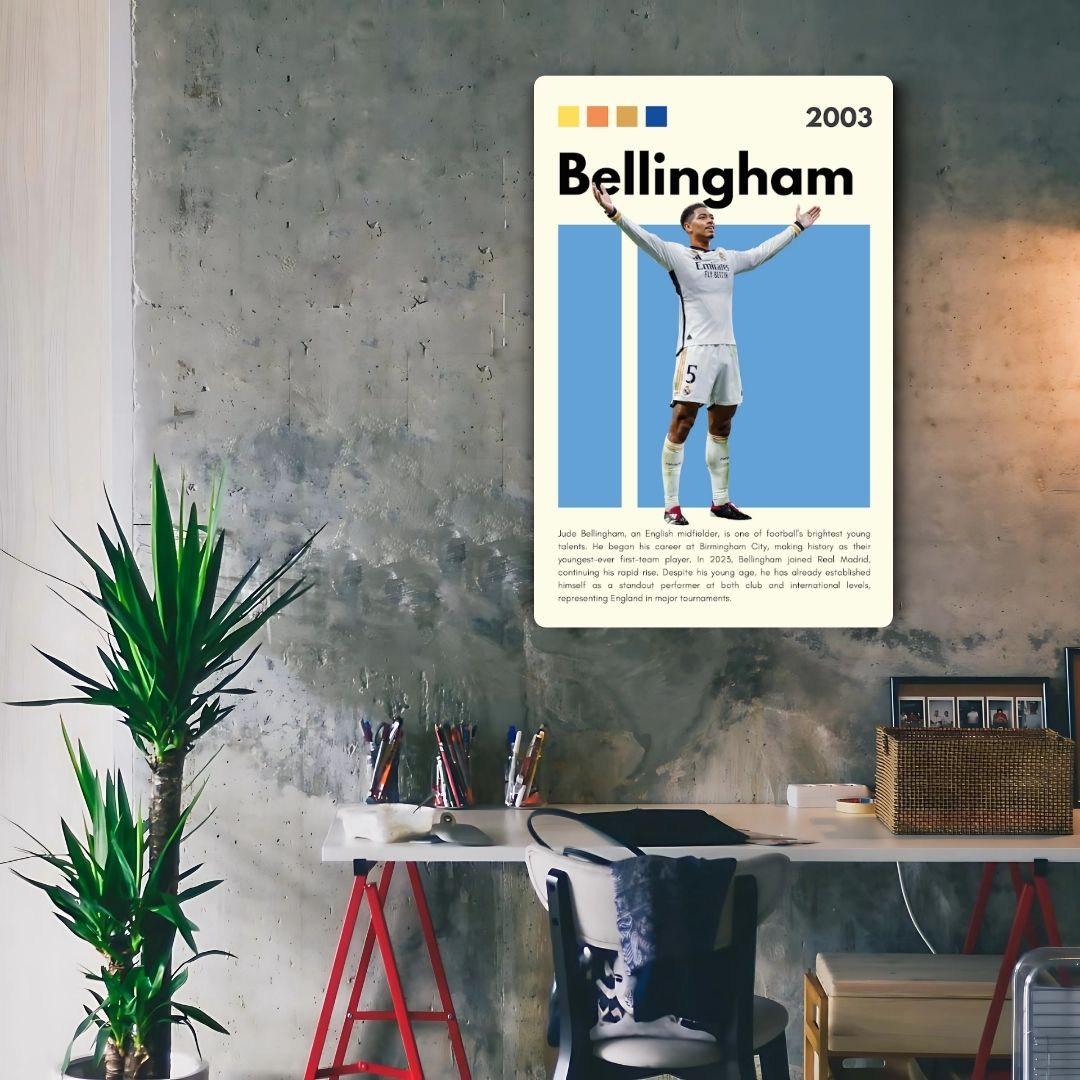 Jude Bellingham Metal Poster