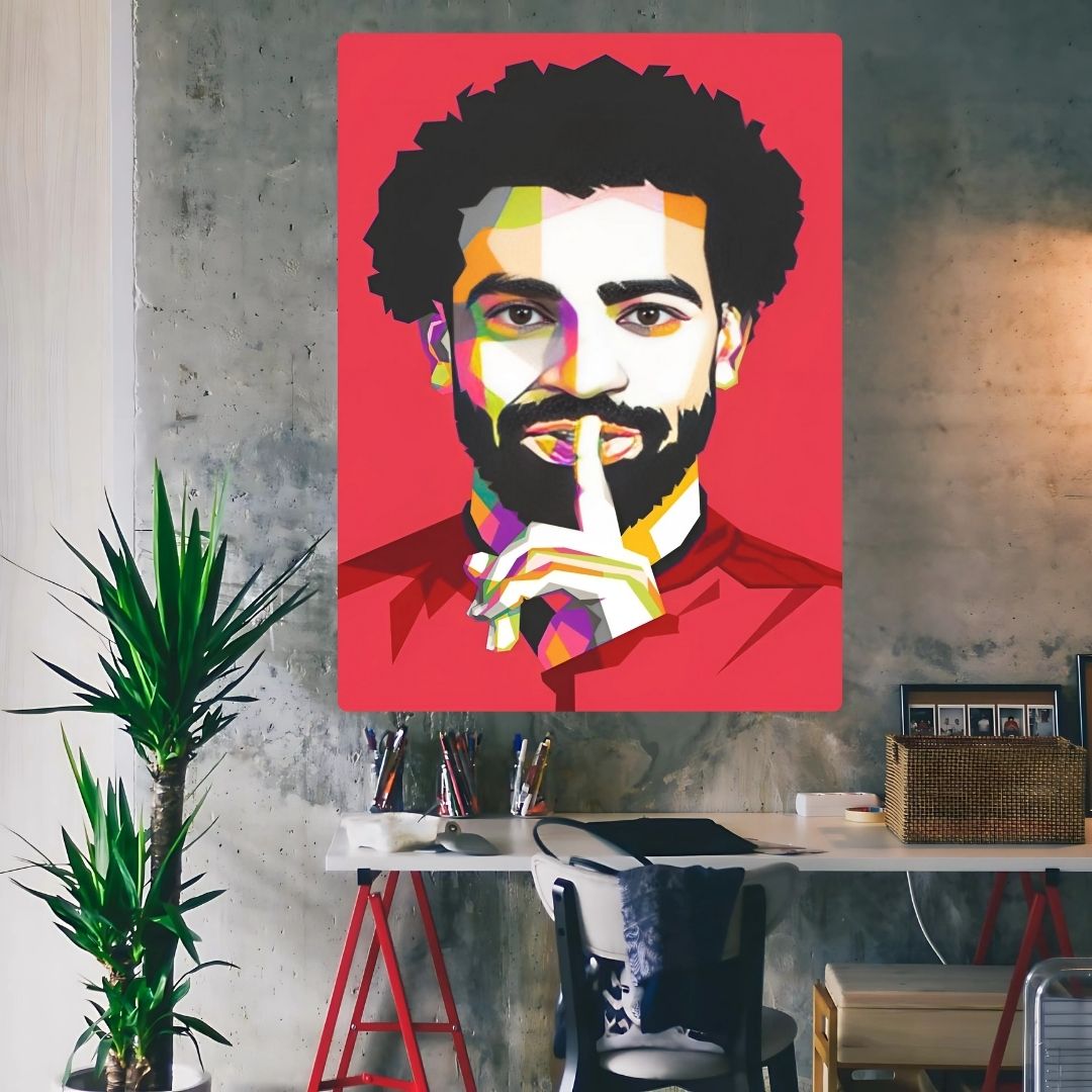 Mohamed Salah Art Metal Poster