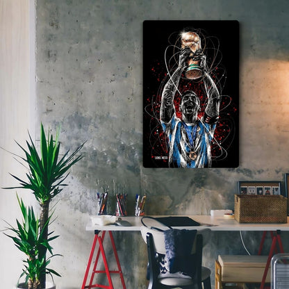 Messi's Golden Moment Metal Poster