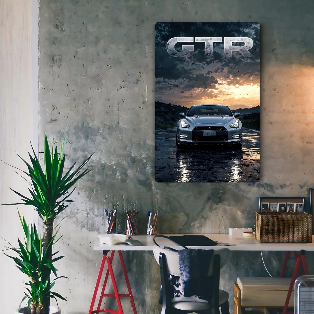 GTR - Skyline's Shadow Metal Poster