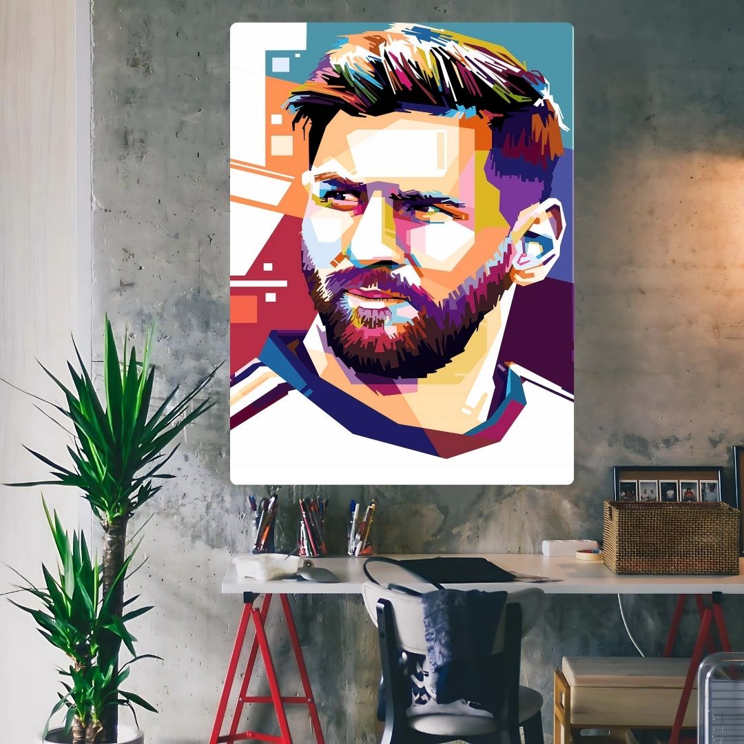 Iconic Messi Metal Poster