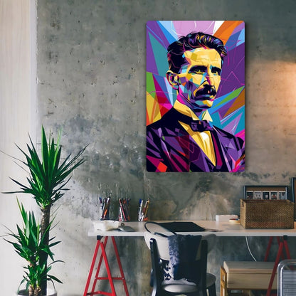 Nikola Tesla Metal Poster