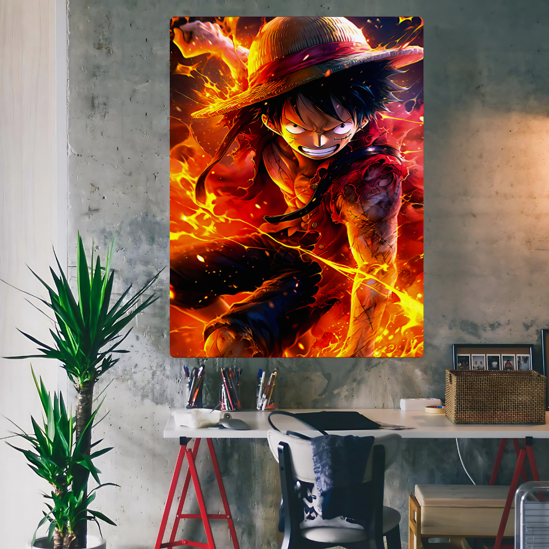 Luffy - Gear 5 transformation Metal Poster