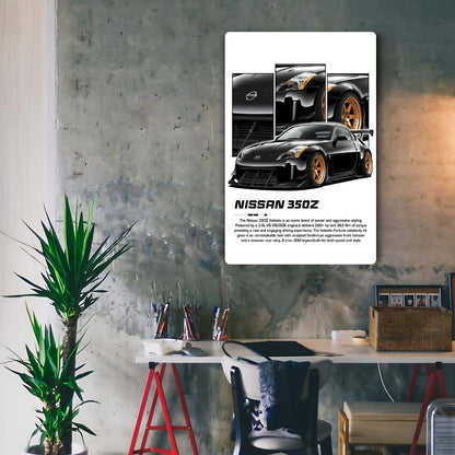 Nissan 350 Z Metal Poster