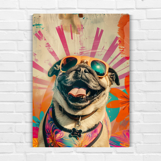 PUG Art Metal Poster