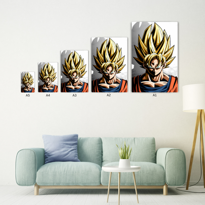 Goku Super Saiyan Metal Poster