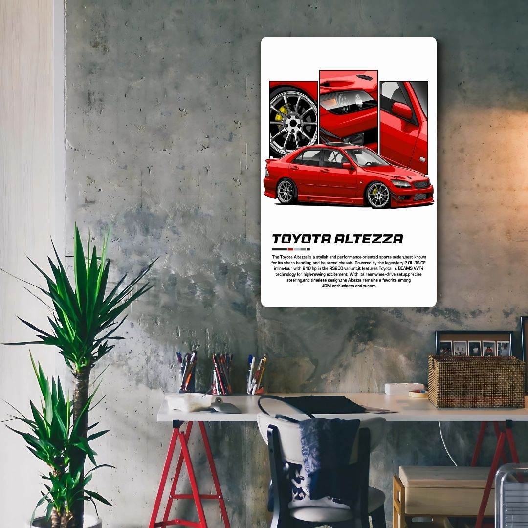 Toyota Altezza Metal Poster