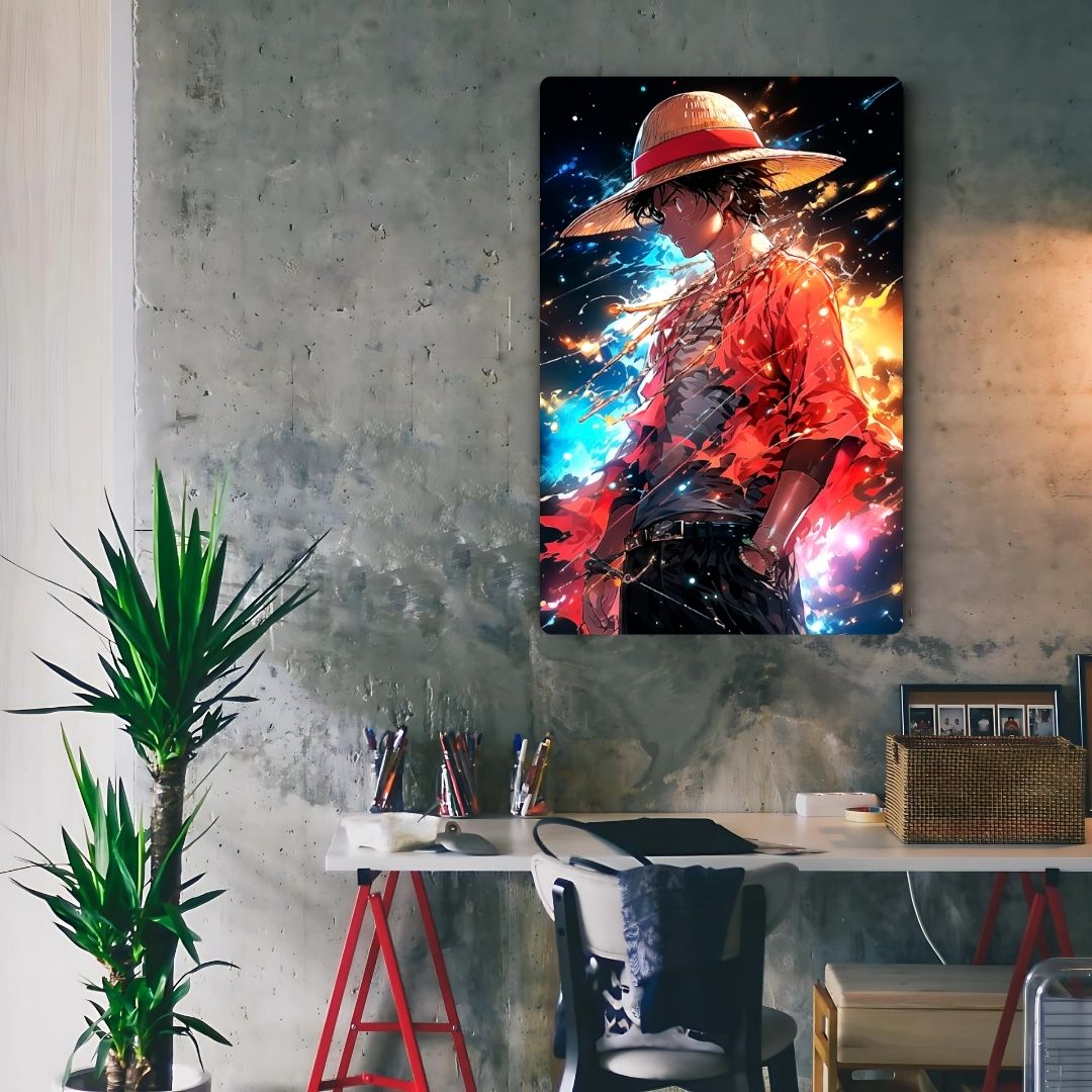 Luffy The Fire Within Metal Poster