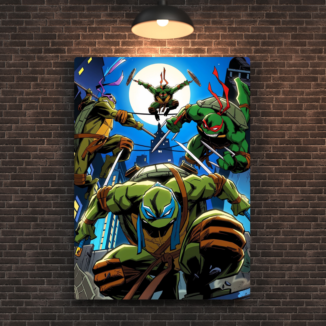 Ninja Turtles Metal Poster