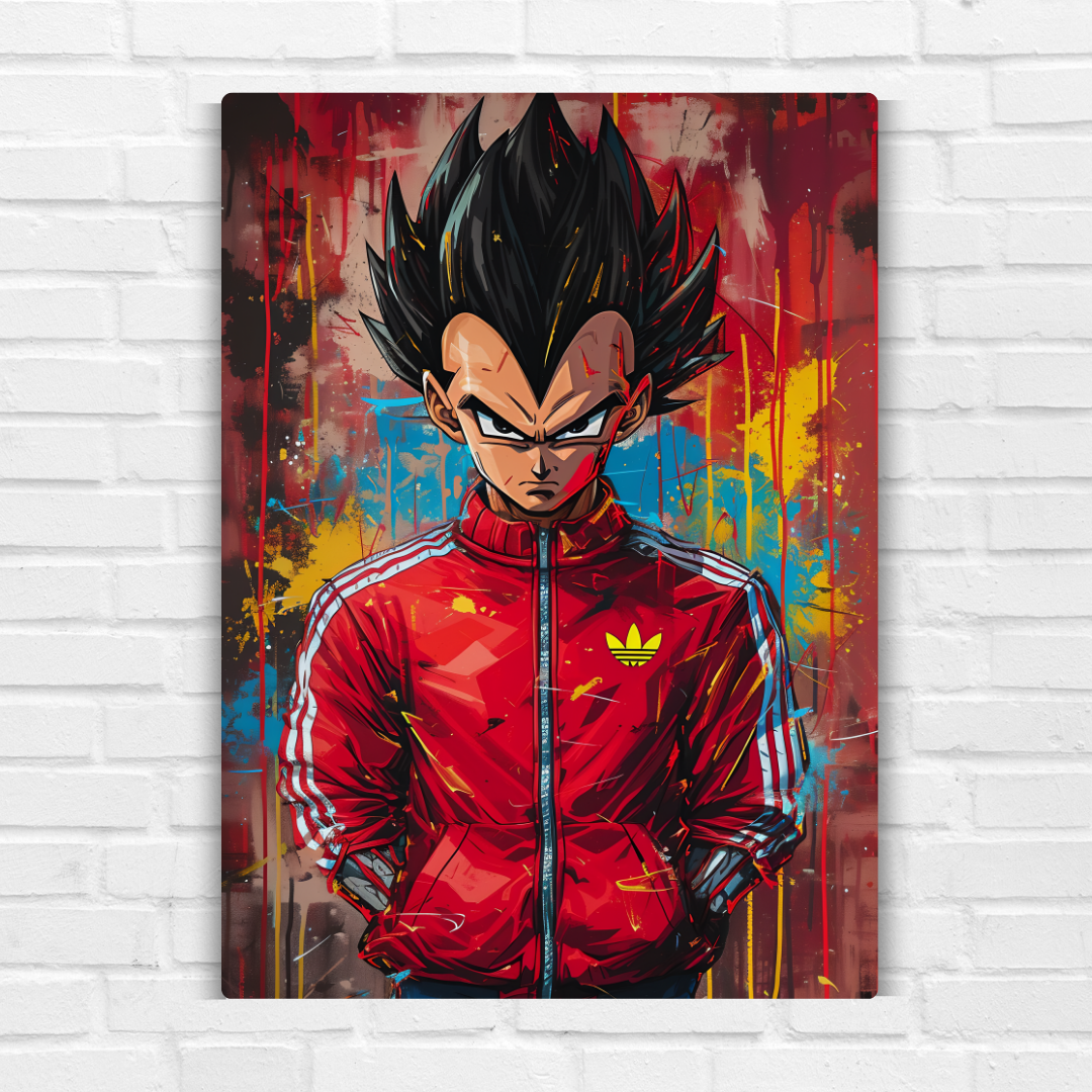 Vegeta Metal Poster