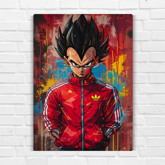 Vegeta Metal Poster