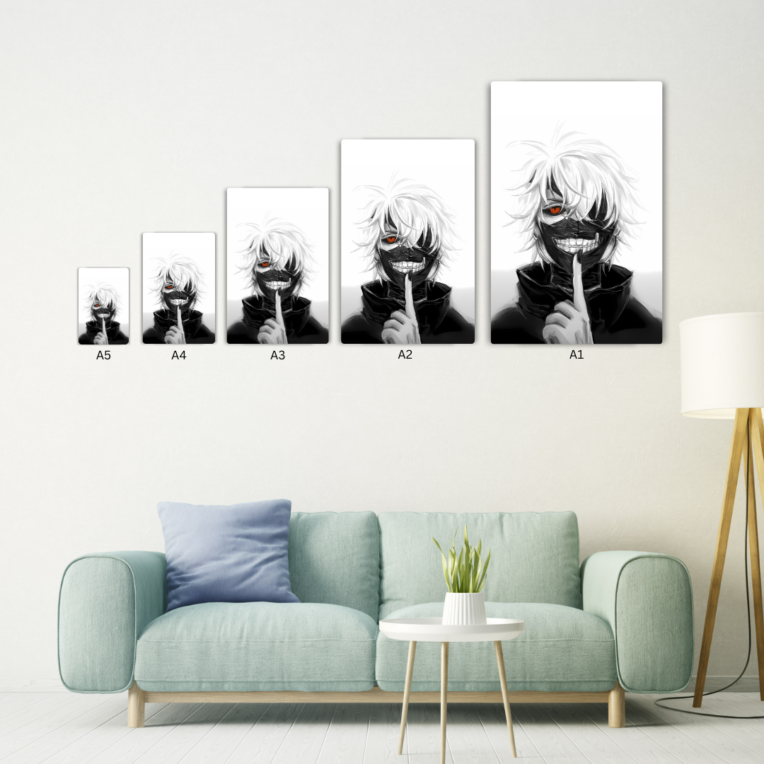 Ken Kaneki - Tokyo Ghoul Metal Poster