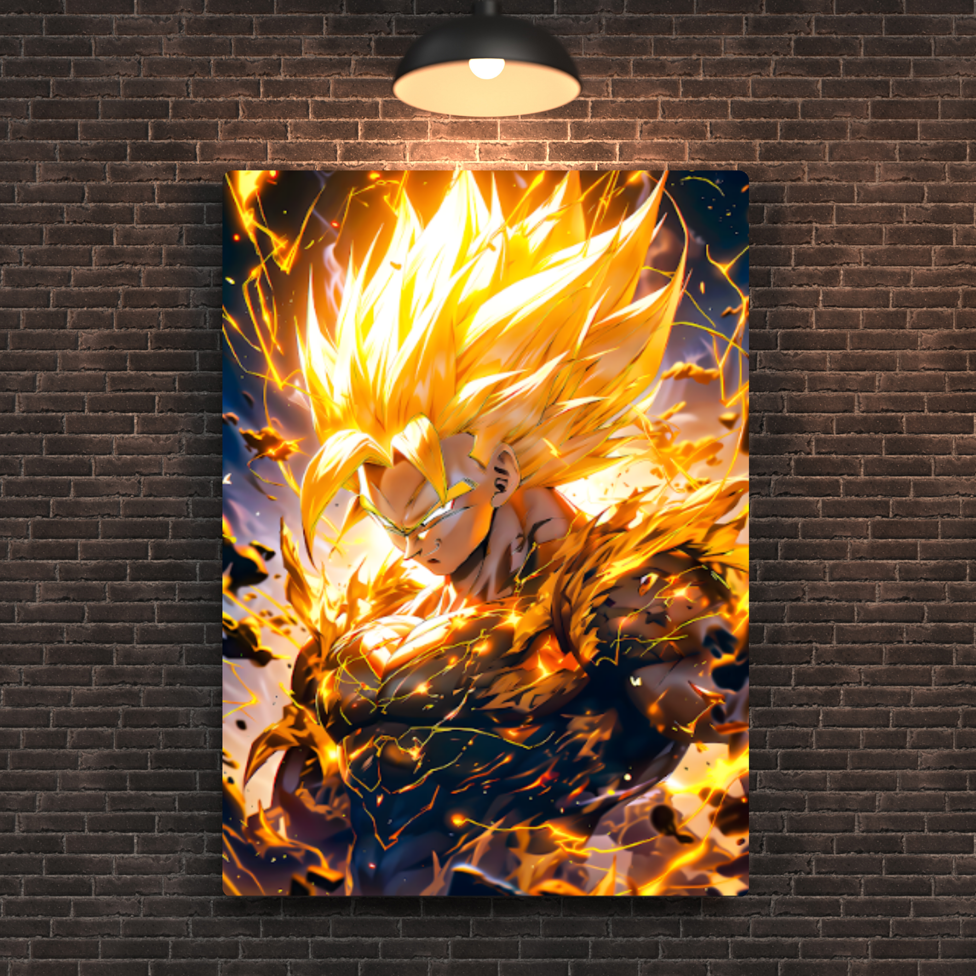 Super Saiyan Goku Metal Poster