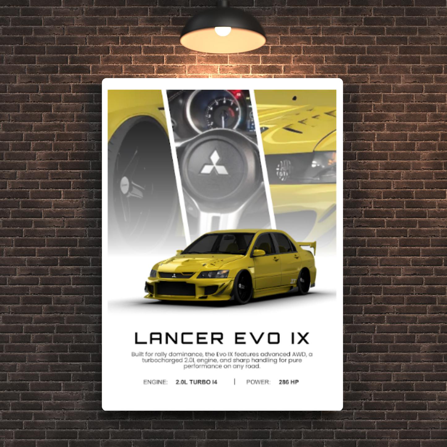 Lancer Evo XI Metal Poster