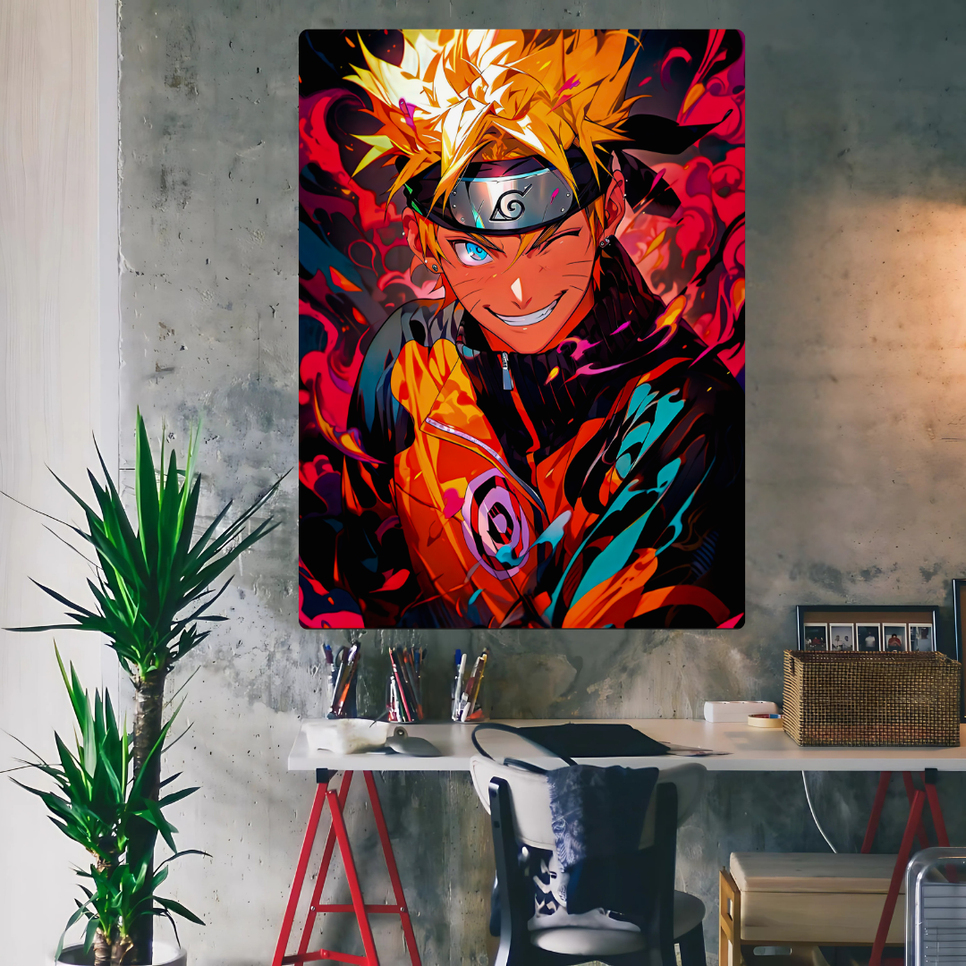 Naruto's Energetic Metal Poster