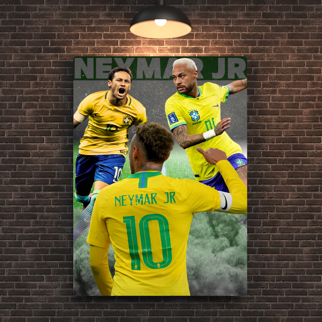 Neymar Jr. Metal Poster