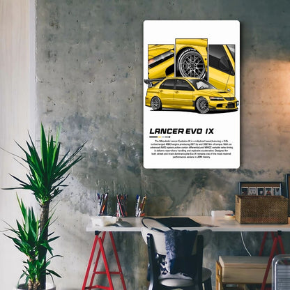 Lancer EVO IX Metal Poster