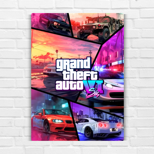 GTA VI Metal Poster