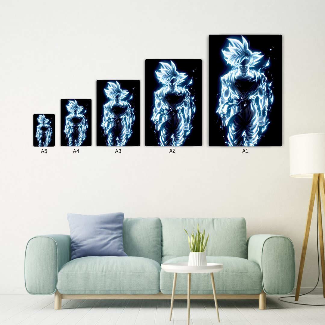 Goku Neon Metal Poster