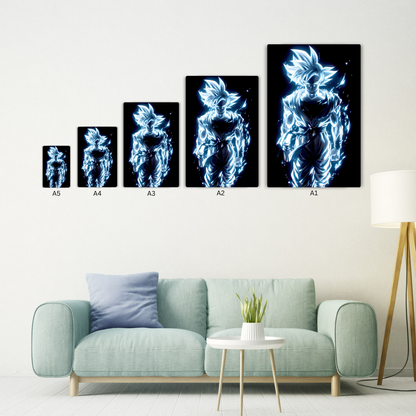 Goku Neon Metal Poster