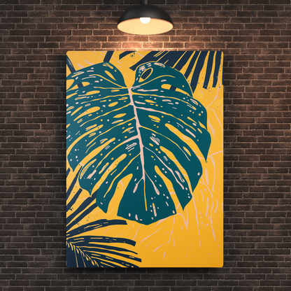 Leaf Art Metal Poster