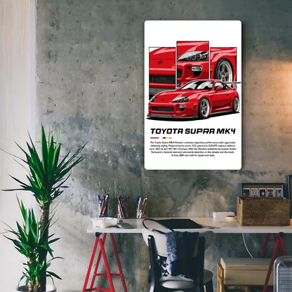 Toyota Supra MK4 Metal Poster