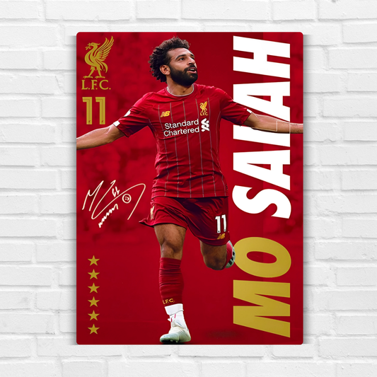 Mohamed Salah Metal Poster