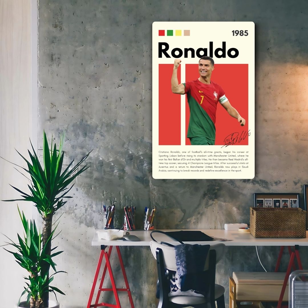 Ronaldo CR7 Metal Poster