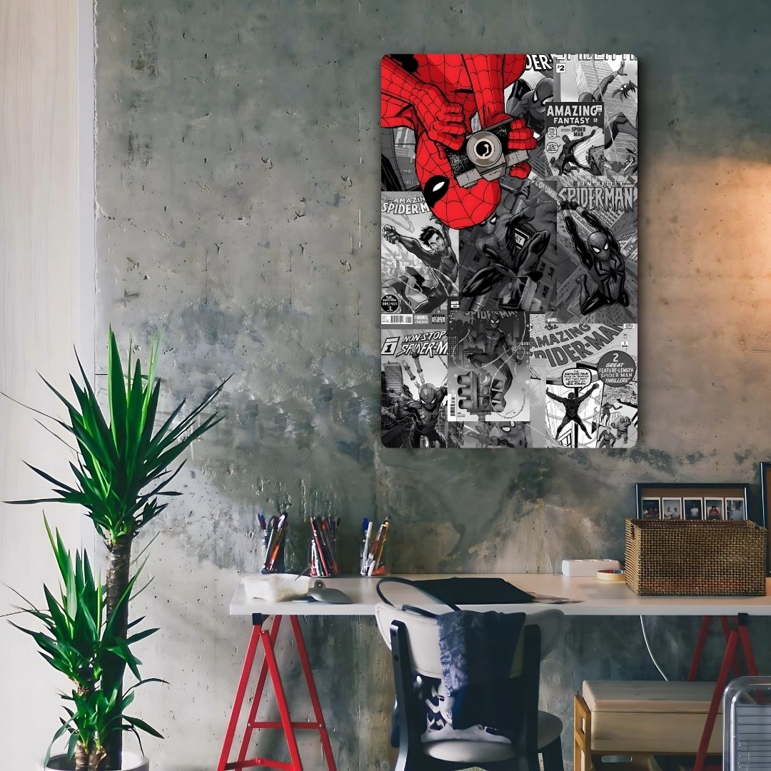 Spider-Verse Collage Metal Poster