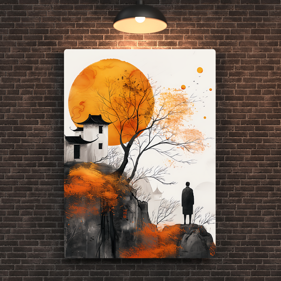 Anime Landscape Metal Poster
