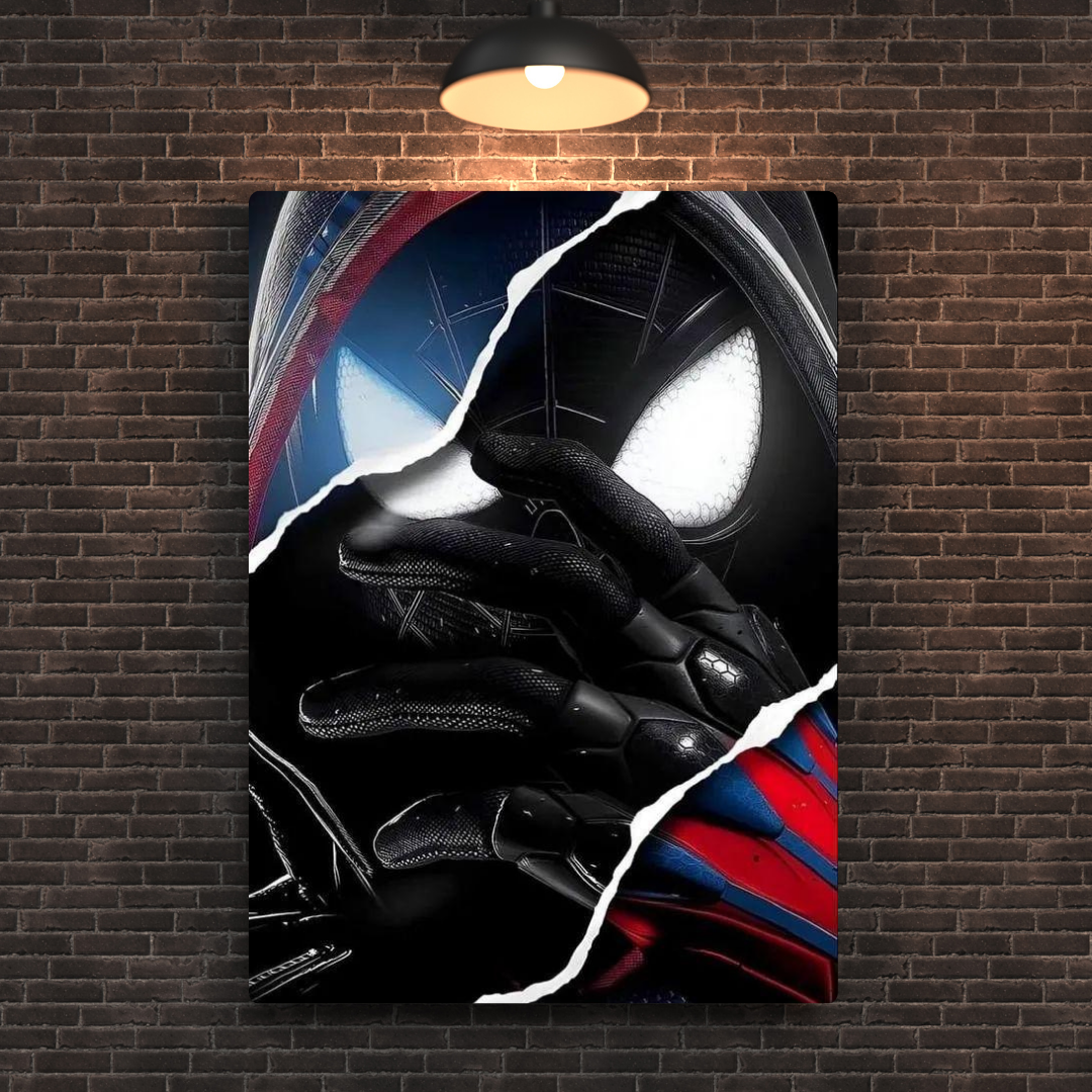Masked Duality Metal Poster