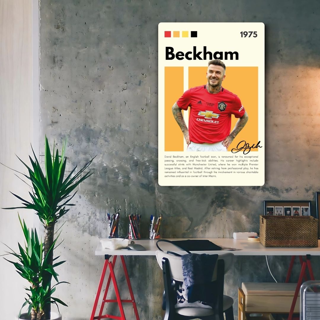 David Beckham Metal Poster