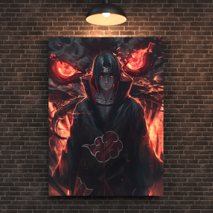 Itachi's Dragon Summons Metal Poster
