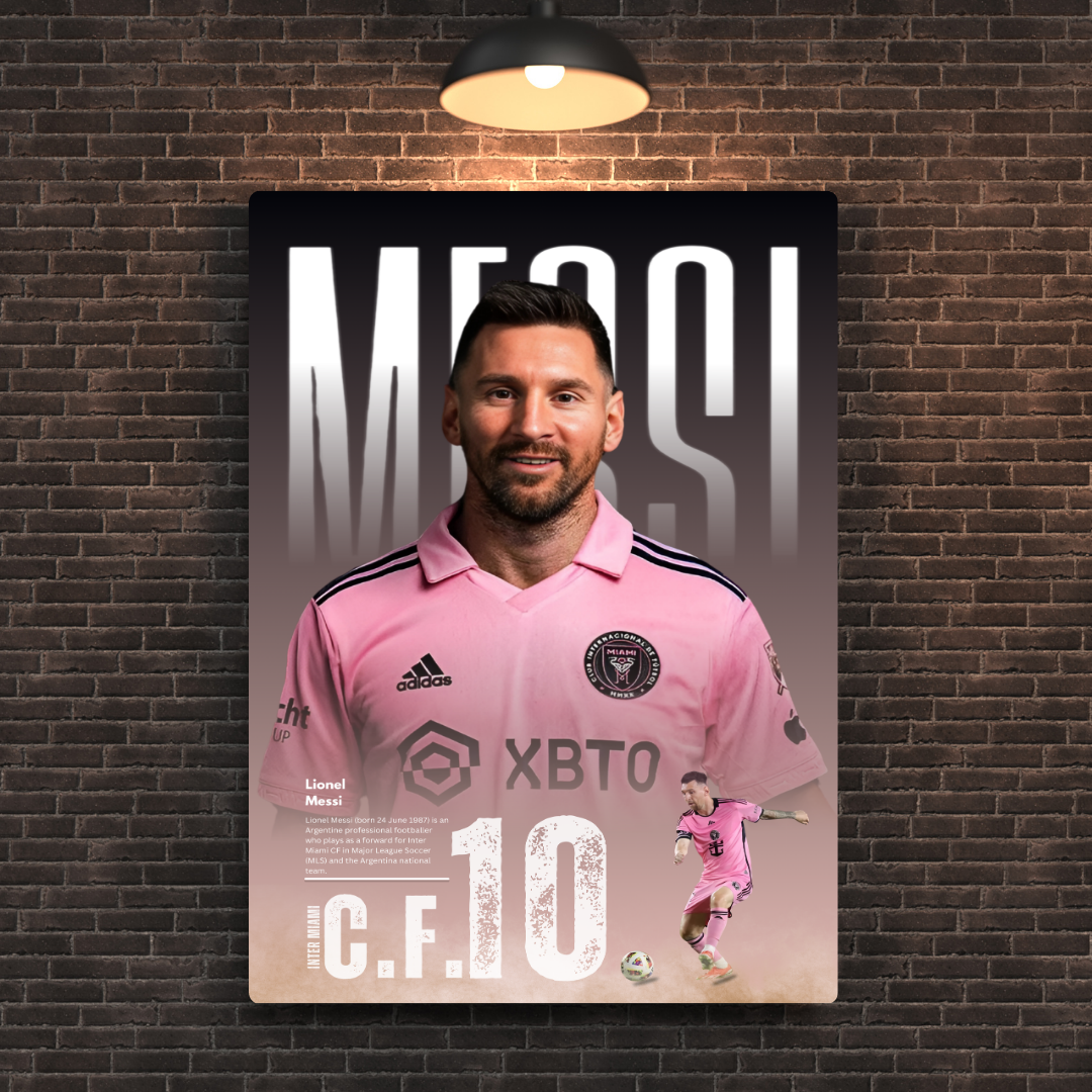 Messi Metal Poster