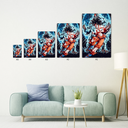 Goku Primal Instinct Metal Poster