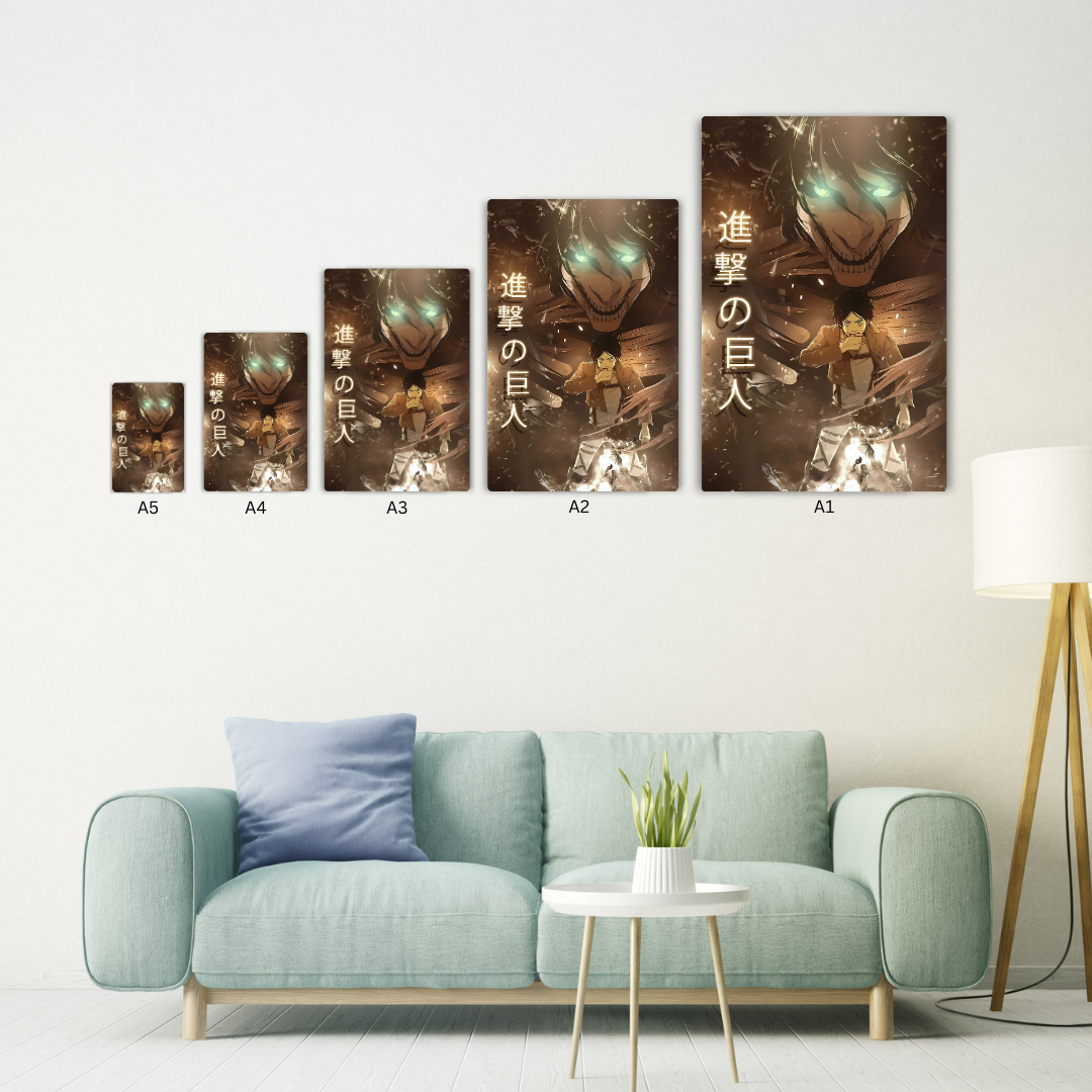 Titan Eren Yeager Metal Poster