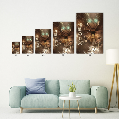 Titan Eren Yeager Metal Poster