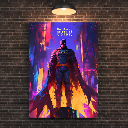 The Dark Knight Comic Metal Poster