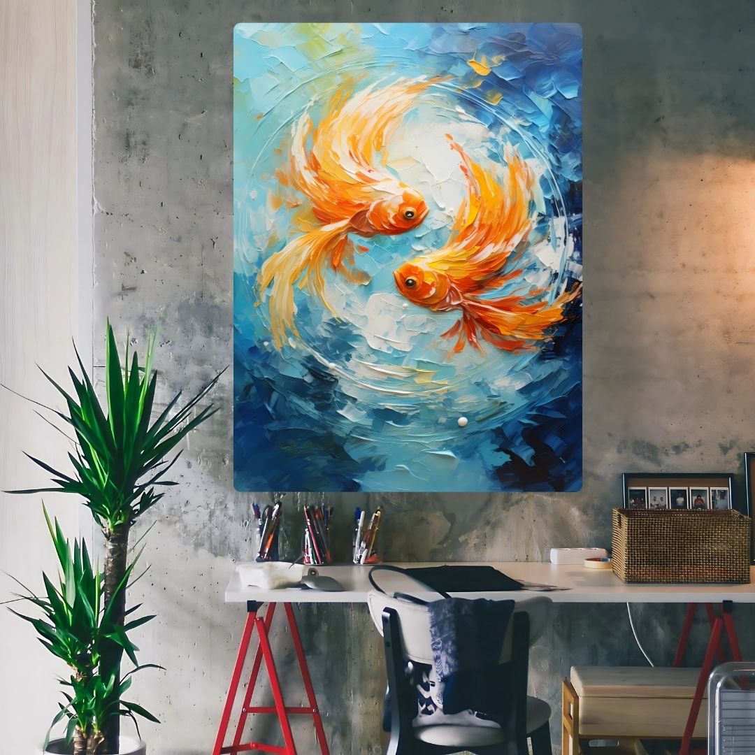 Goldfish Art Metal Poster