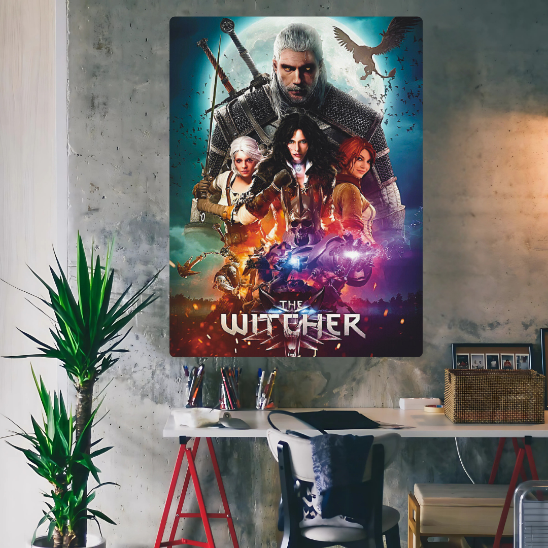 The Witcher Metal Poster