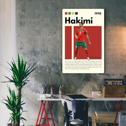 Achraf Hakimi Metal Poster
