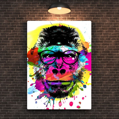 Abstract Monkey Metal Poster