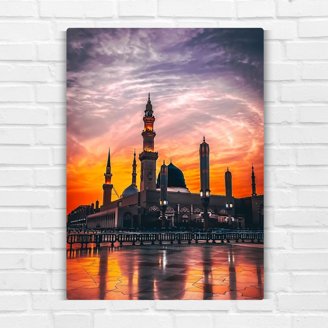 Masjid-e-Nabvi Metal Poster