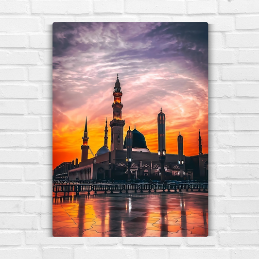 Masjid-e-Nabvi Metal Poster
