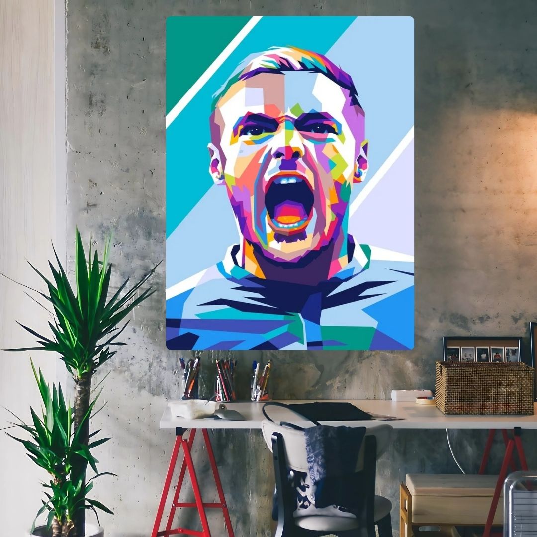 Jamie Vardy Metal Poster