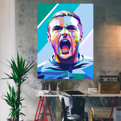 Jamie Vardy Metal Poster