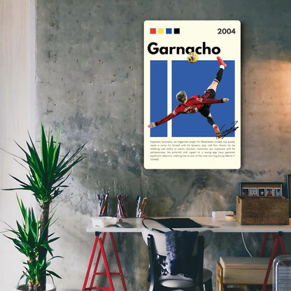 Alejandro Garnacho Metal Poster