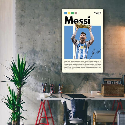 The Champion Messi Metal Poster